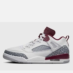 Jordan White and Burgundy Sneakers